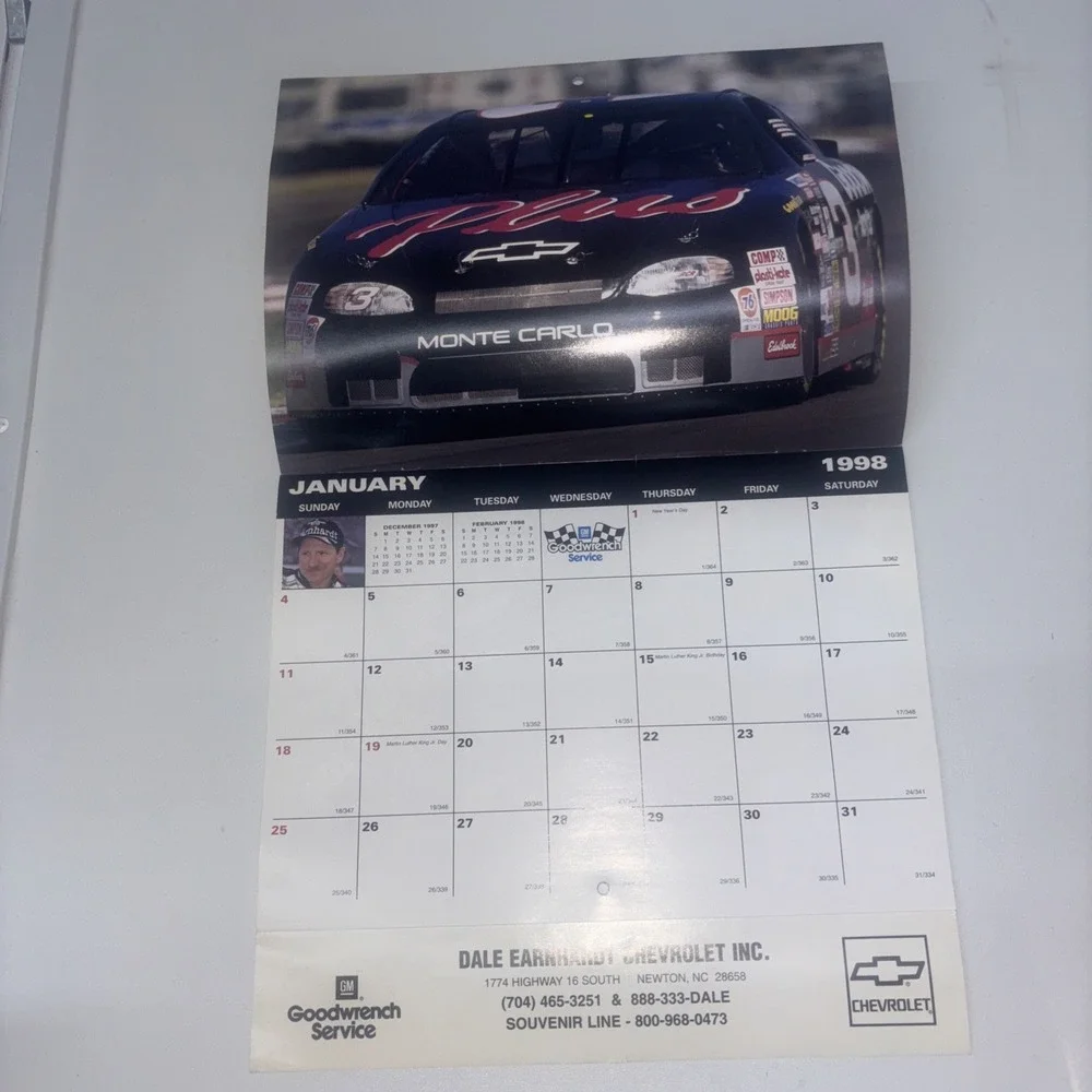 GM Goodwrench Service 1998 Calendar Doble's GM Parts Depot Chevrolet